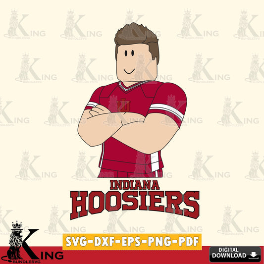 Indiana Hoosiers Roblox Football SVG file , NCAA Cricut,  File cut , Digital Download , PDF File