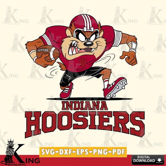Indiana Hoosiers Taz Football Helmet SVG file, Cut file  , Digital Download , Instant Download, Taz svg, NCAA svg