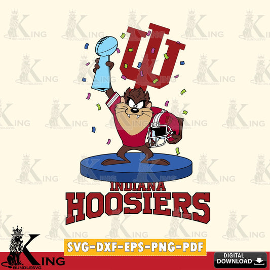 Indiana Hoosiers Taz Trophy Podium SVG file, Cut file  , Digital Download , Instant Download, Taz svg, NCAA svg