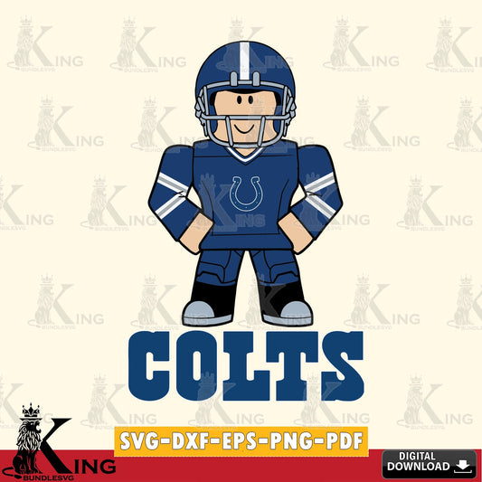 Indianapolis Colts Roblox Cool Football SVG file , Cricut, NFL  File cut , Digital Download , PDF File