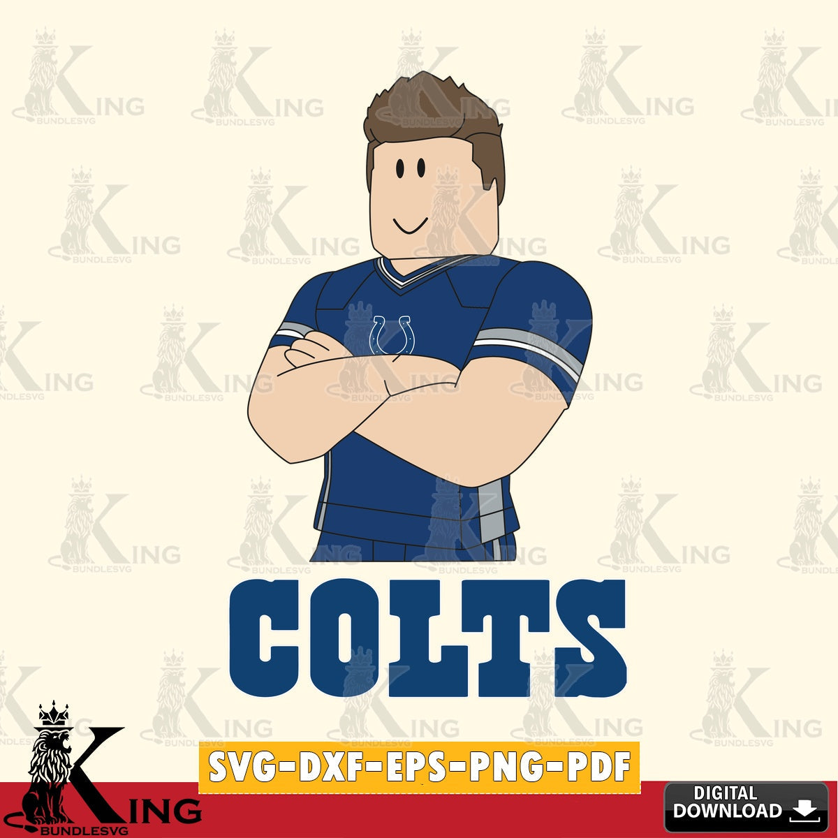 Indianapolis Colts Roblox Football SVG file , Cricut, NFL  File cut , Digital Download , PDF File