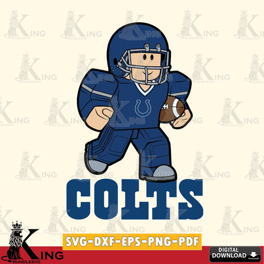 Indianapolis Colts Roblox Player Rugby SVG file , Cricut, NFL  File cut , Digital Download , PDF File