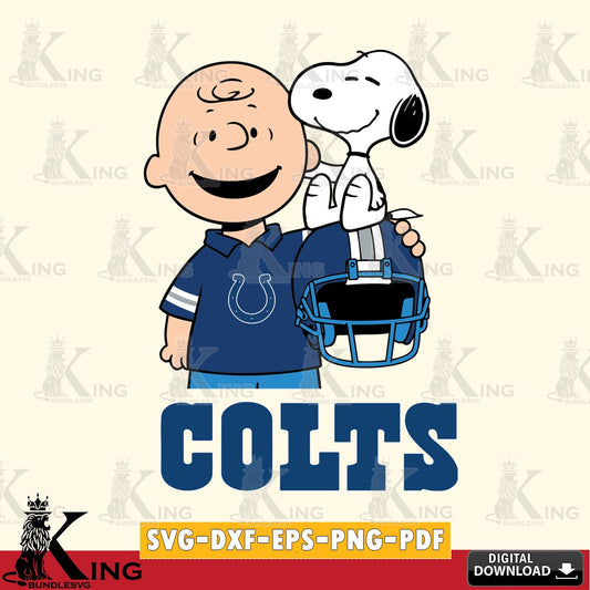 Indianapolis Colts Snoopy On Helmet Cricut file , Cut file  , Digital Download , PDF File , Instant Download