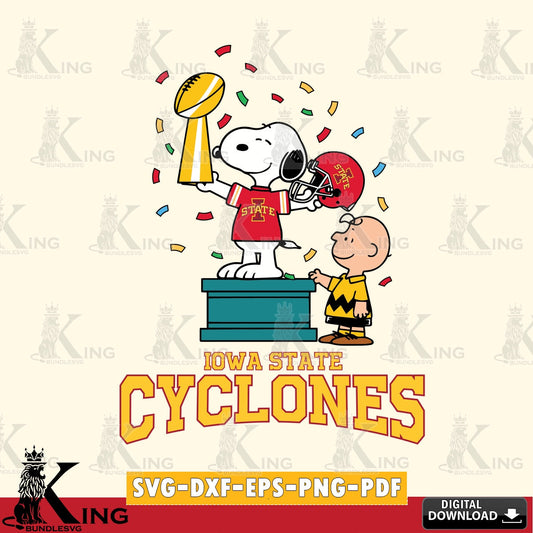 Iowa State Cyclones Peanuts Winner SVG, Cricut, Cut file  , Digital Download , Instant Download, Peanuts svg, NCAA svg, Football svg, Sport svg