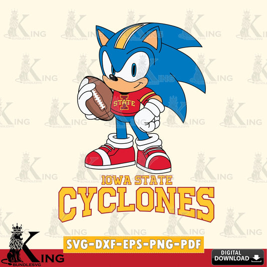 Iowa State Cyclones Sonic Game Day Ready SVG file, Vector , Digital Download , PDF File , Instant Download