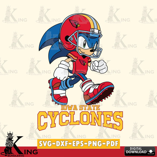 Iowa State Cyclones Sonic Ready Football SVG file, Vector , Digital Download , PDF File , Instant Download