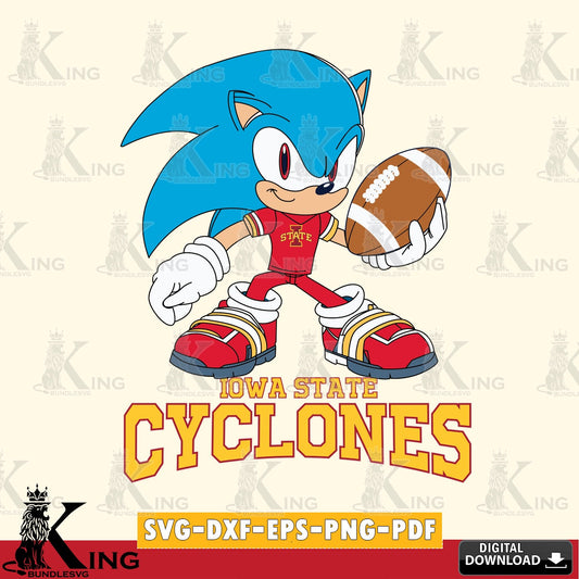 Iowa State Cyclones Sonic Rugby SVG file, Vector , Digital Download , PDF File , Instant Download
