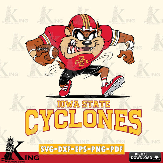 Iowa State Cyclones Taz Football Helmet SVG file, Cut file  , Digital Download , Instant Download, Taz svg, NCAA svg