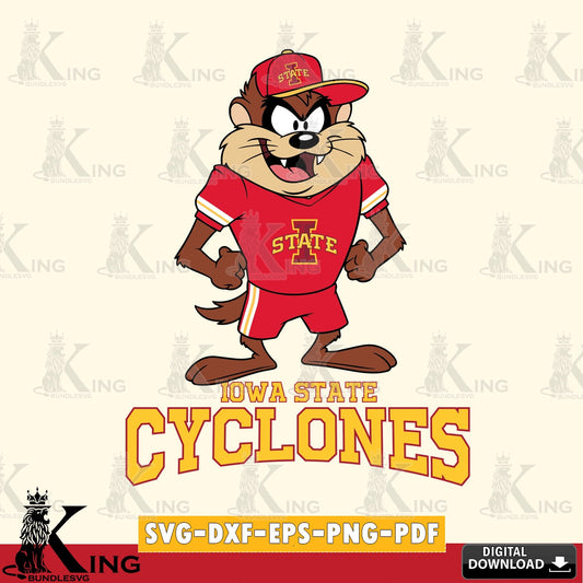 Iowa State Cyclones Taz Standing Pose SVG file, Cut file  , Digital Download , Instant Download, Taz svg, NCAA svg