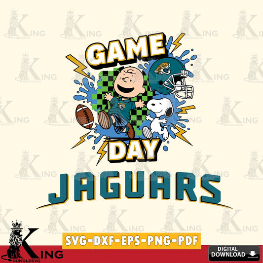 Jacksonville Jaguars Game Day Peanuts Cricut file , Cut file  , Digital Download , PDF File , Instant Download