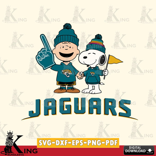 Jacksonville Jaguars Peanuts Fan Gear Cricut file , Cut file  , Digital Download , PDF File , Instant Download