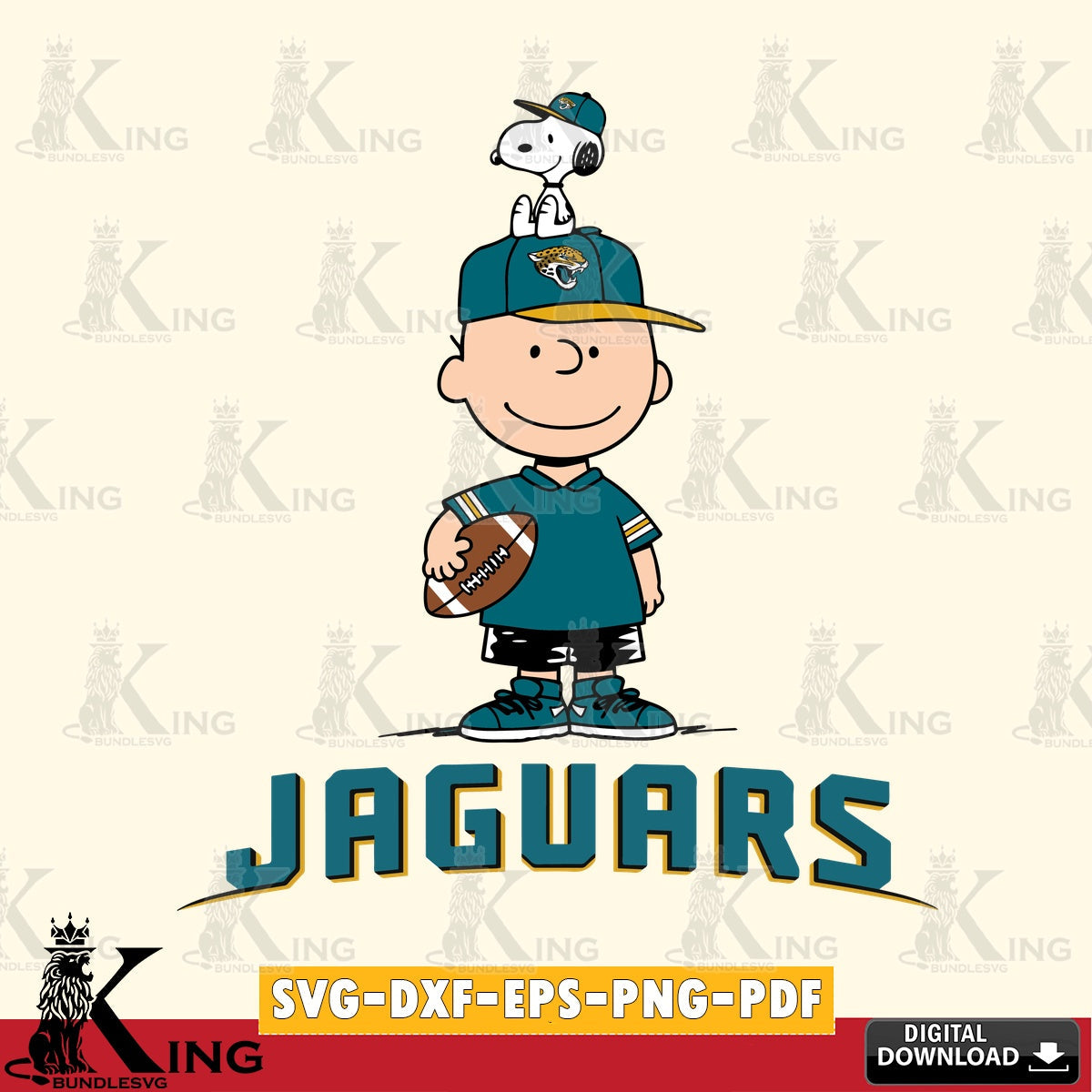 Jacksonville Jaguars Peanuts Football Rugby Cricut file , Cut file  , Digital Download , PDF File , Instant Download