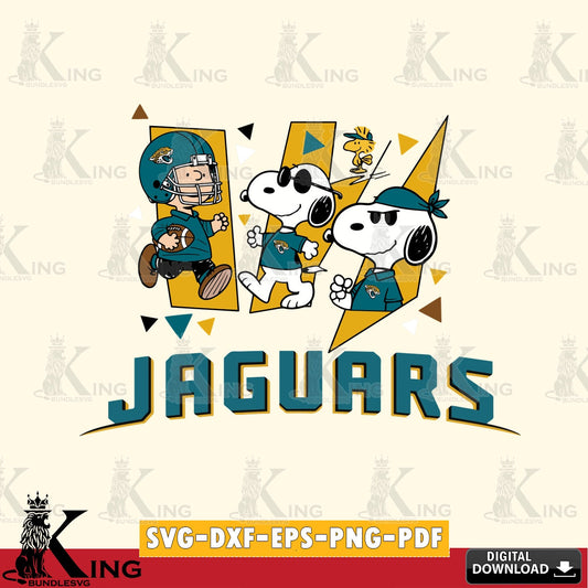 Jacksonville Jaguars Peanuts Joe Cool Cricut file , Cut file  , Digital Download , PDF File , Instant Download