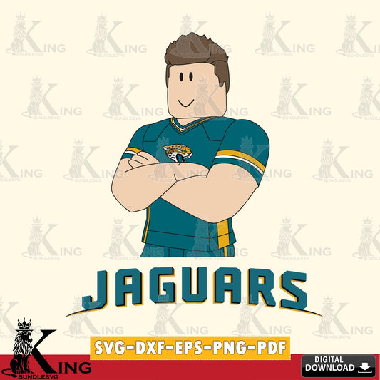 Jacksonville Jaguars Roblox Football SVG file , Cricut, NFL  File cut , Digital Download , PDF File