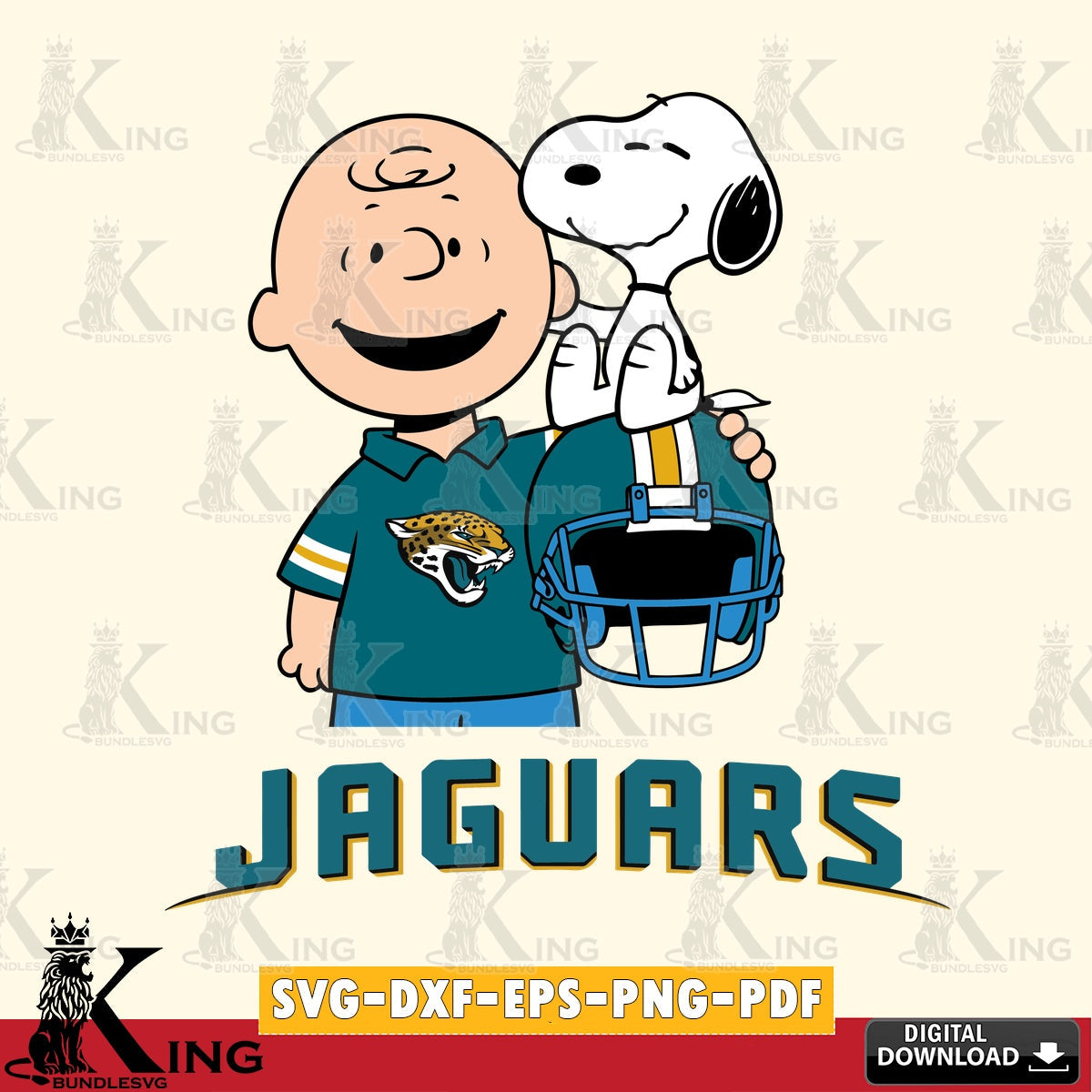 Jacksonville Jaguars Snoopy On Helmet Cricut file , Cut file  , Digital Download , PDF File , Instant Download