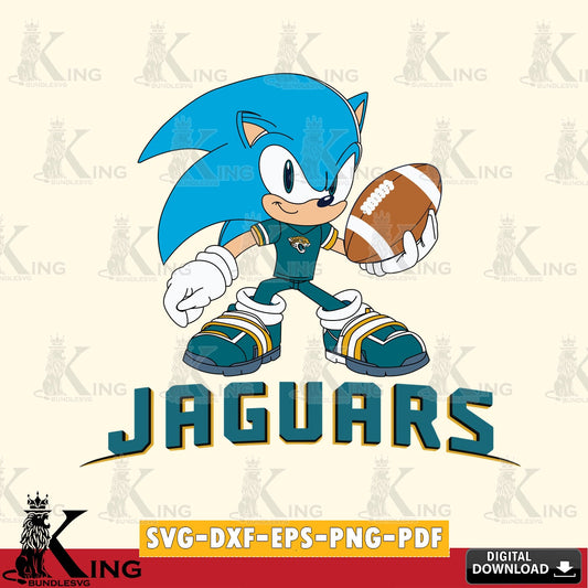 Jacksonville Jaguars Sonic Rugby SVG file, Vector , Digital Download , PDF File , Instant Download