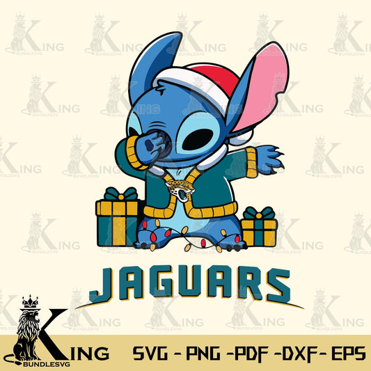 Jacksonville Jaguars Stitch Merry Christmas Svg Eps Dxf Png File, Digital Download