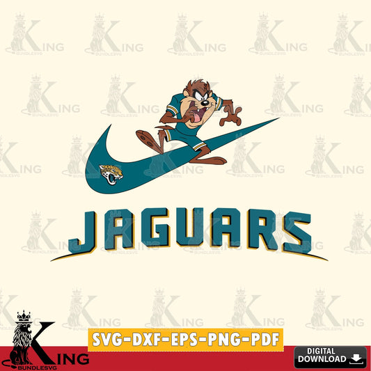 Jacksonville Jaguars Taz Football Nike Cut file  , Digital Download , Instant Download, Looney Tunes svg, Football svg