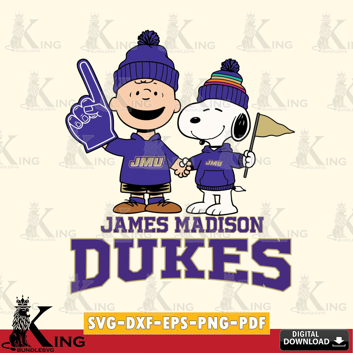 James Madison Dukes Peanuts Fan Gear SVG, Cricut, Cut file  , Digital Download , Instant Download, Peanuts svg, NCAA svg, Football svg, Sport svg