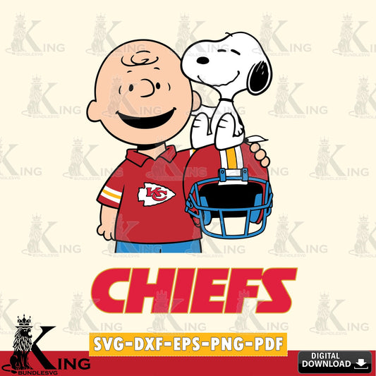 Kansas City Chiefs Snoopy On Helmet Cricut file , Cut file  , Digital Download , PDF File , Instant Download