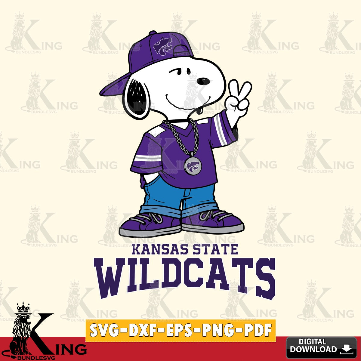Kansas State Wildcats Snoopy Say hi SVG, Cricut, Cut file  , Digital Download , Instant Download, Peanuts svg, NCAA svg, Football svg, Sport svg