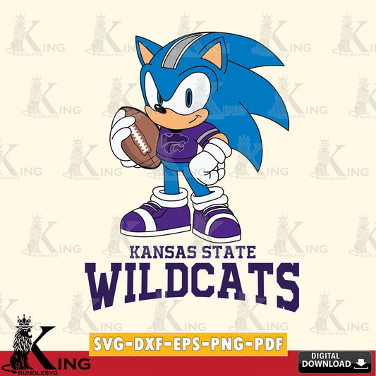 Digital download featuring Kansas State Wildcats Sonic Game Day Ready, a crafting file for iron-on transfer and vinyl decals.