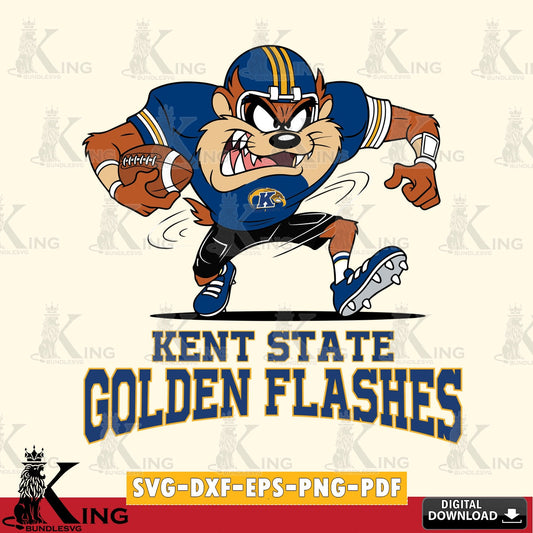 Kent State Golden Flashes Taz Football Helmet SVG file, Cut file  , Digital Download , Instant Download, Taz svg, NCAA svg