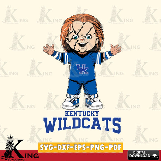 Printable art of Kentucky Wildcats Chucky Football, a cut file ideal for vinyl projects and T-shirt printing