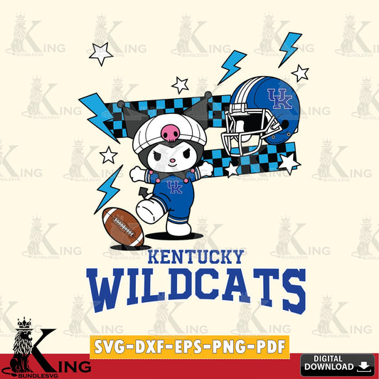 Kentucky Wildcats Kuromi Game Day SVG file, Cricut, Cut file  , Digital Download , Instant Download, Sanrio svg, Clipart