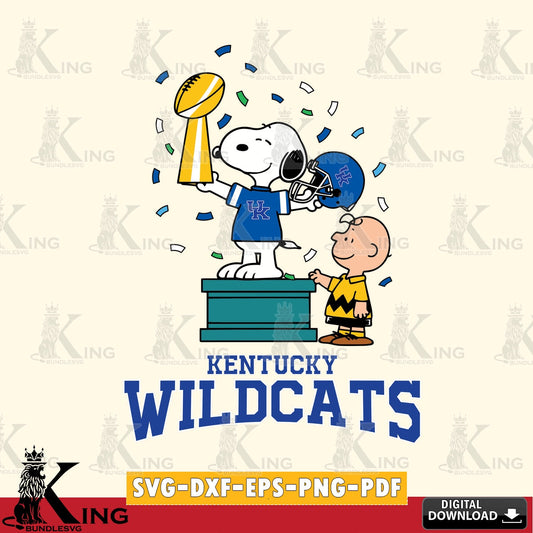 Kentucky Wildcats Peanuts Winner SVG, Cricut, Cut file  , Digital Download , Instant Download, Peanuts svg, NCAA svg, Football svg, Sport svg