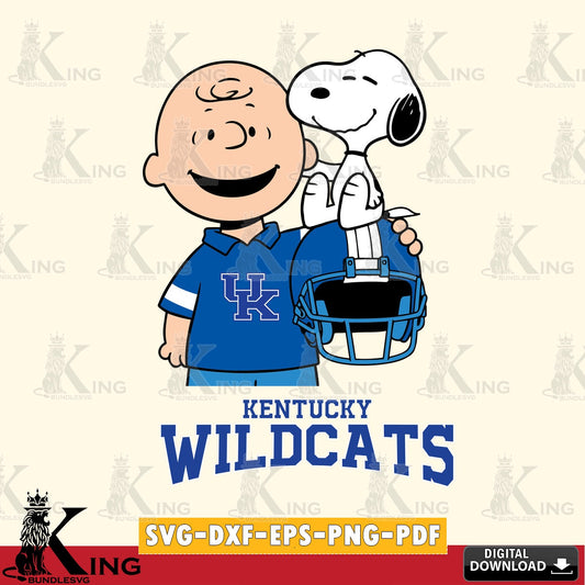 Kentucky Wildcats Snoopy On Helmet SVG, Cricut, Cut file  , Digital Download , Instant Download, Peanuts svg, NCAA svg, Football svg, Sport svg