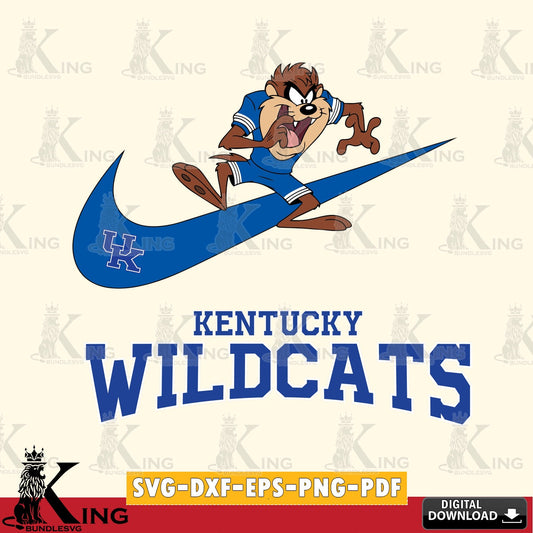 Kentucky Wildcats Taz Football Nike SVG file, Cut file  , Digital Download , Instant Download, Taz svg, NCAA svg