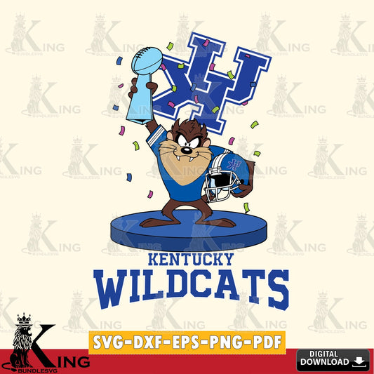 Kentucky Wildcats Taz Trophy Podium SVG file, Cut file  , Digital Download , Instant Download, Taz svg, NCAA svg