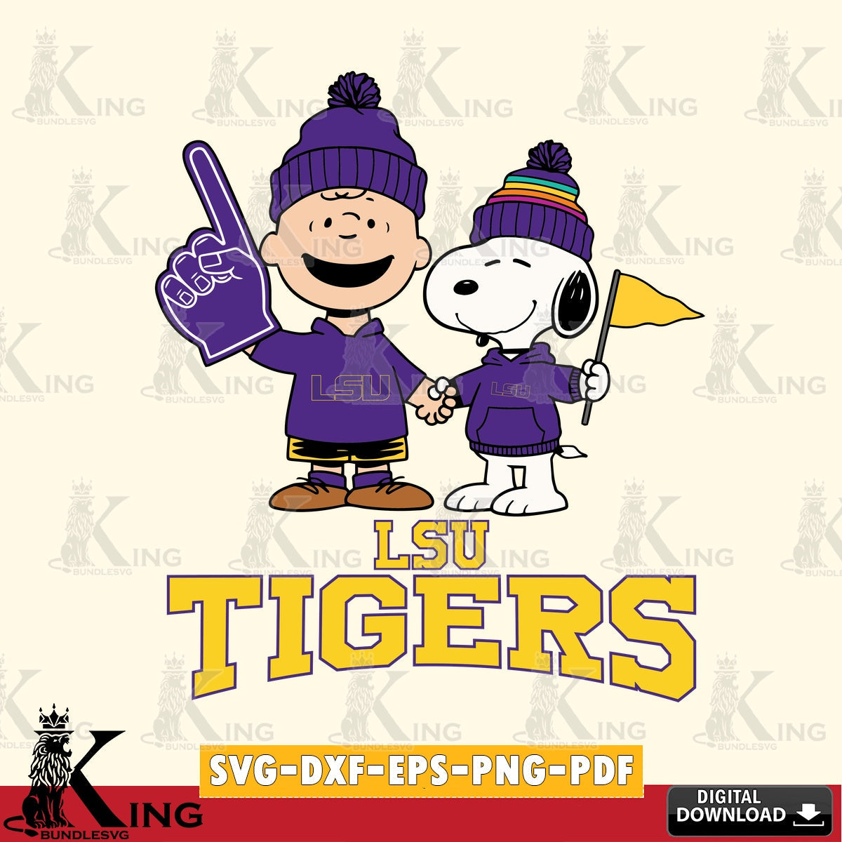 LSU Tigers Peanuts Fan Gear SVG, Cricut, Cut file  , Digital Download , Instant Download, Peanuts svg, NCAA svg, Football svg, Sport svg