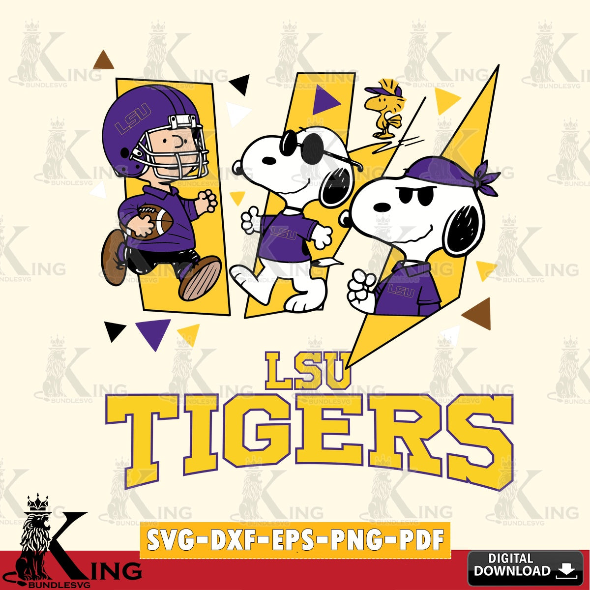 LSU Tigers Peanuts Joe Cool SVG, Cricut, Cut file  , Digital Download , Instant Download, Peanuts svg, NCAA svg, Football svg, Sport svg