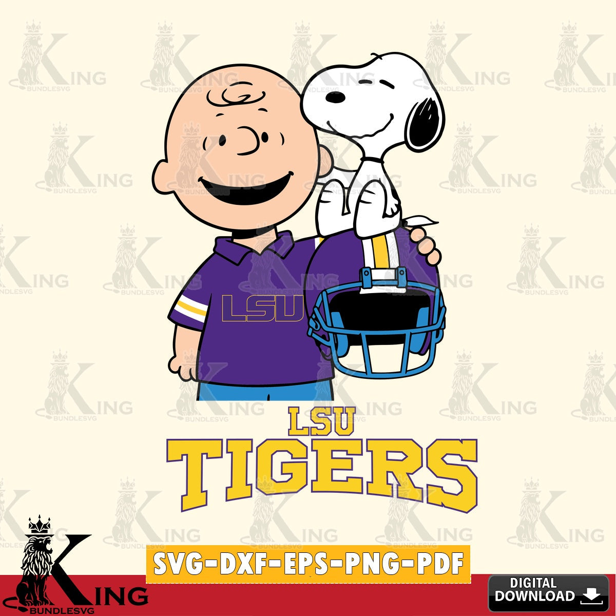 LSU Tigers Snoopy On Helmet SVG, Cricut, Cut file  , Digital Download , Instant Download, Peanuts svg, NCAA svg, Football svg, Sport svg
