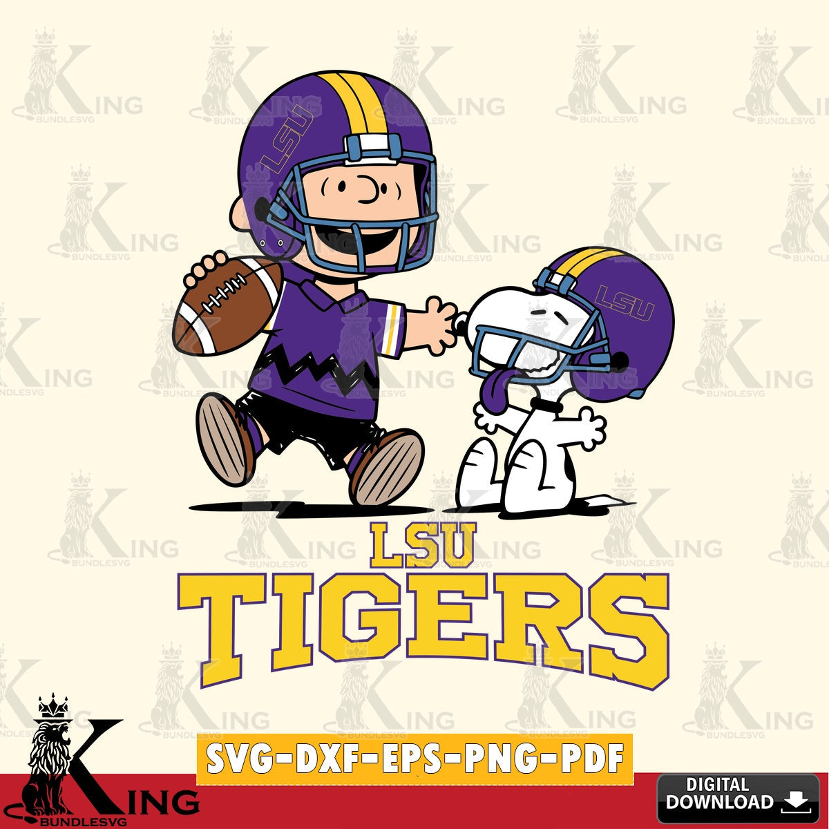 LSU Tigers Snoopy and Peanut Fun SVG, Cricut, Cut file  , Digital Download , Instant Download, Peanuts svg, NCAA svg, Football svg, Sport svg
