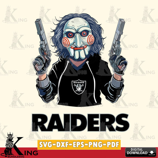 Artistic drawing of Las Vegas Raiders Jigsaw Billy Football vector art for engraving, cutting, and printing