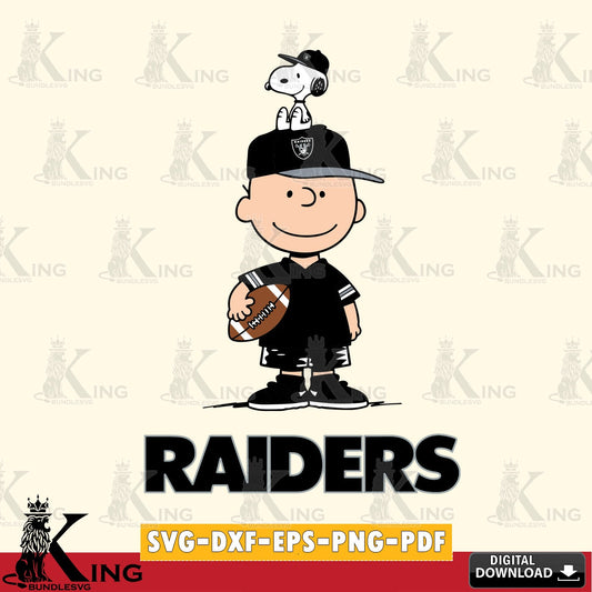 Las Vegas Raiders Peanuts Football Rugby Cricut file , Cut file  , Digital Download , PDF File , Instant Download