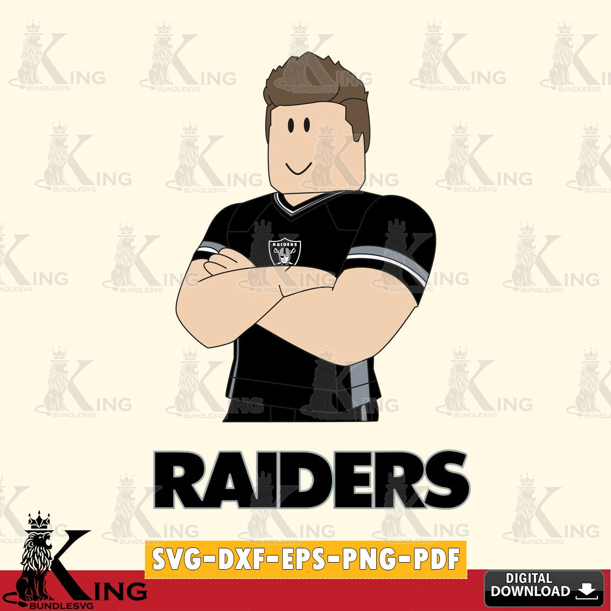 Las Vegas Raiders Roblox Football SVG file , Cricut, NFL  File cut , Digital Download , PDF File