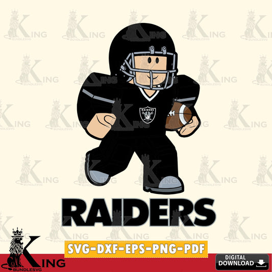 Las Vegas Raiders Roblox Player Rugby SVG file , Cricut, NFL  File cut , Digital Download , PDF File