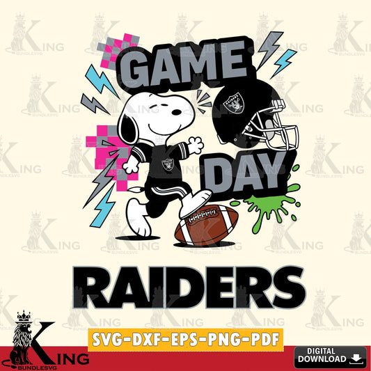 Las Vegas Raiders Snoopy Game day Cricut file , Cut file  , Digital Download , PDF File , Instant Download