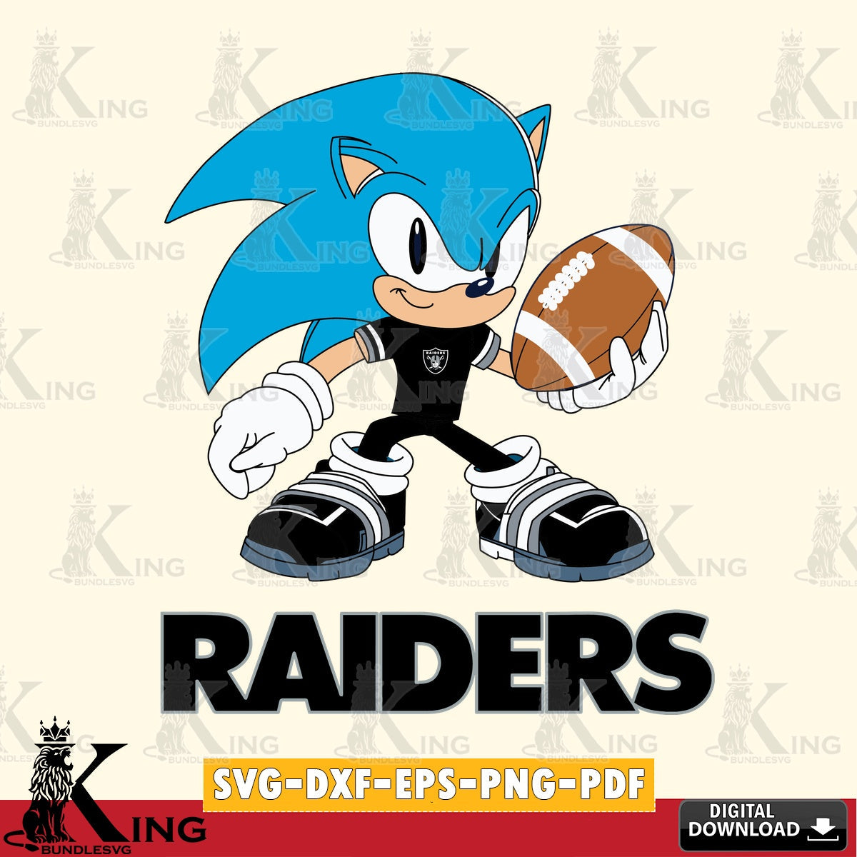 Creative design featuring Las Vegas Raiders sonic rugby, versatile clip art for stickers, decals, and mugs