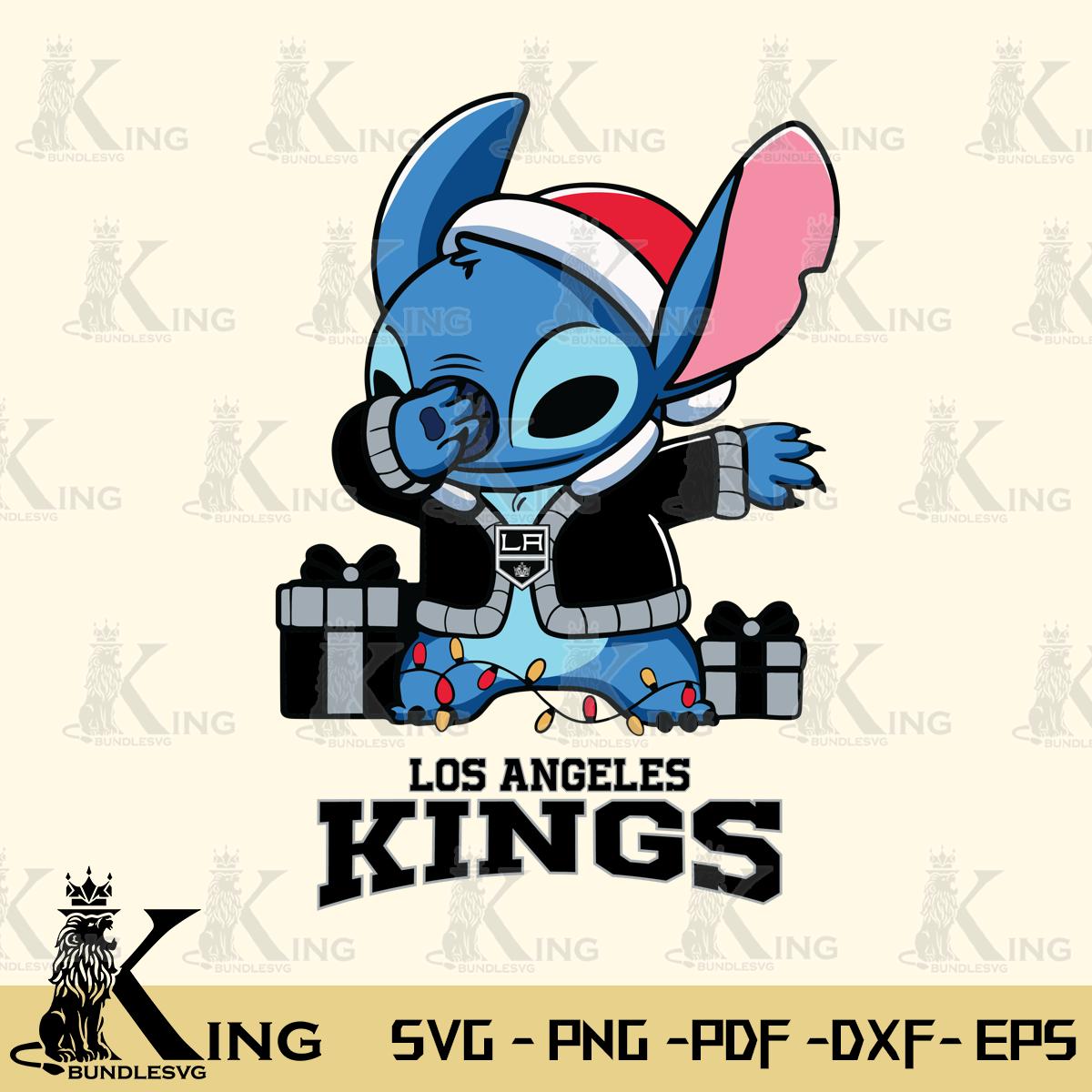 Los Angeles Kings Stitch Merry Christmas Svg Eps Dxf Png File, Digital Download