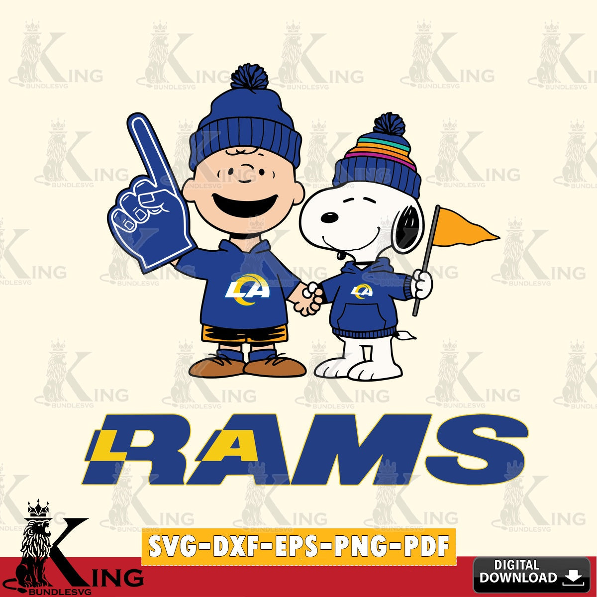 Los Angeles Rams Peanuts Fan Gear Cricut file , Cut file  , Digital Download , PDF File , Instant Download