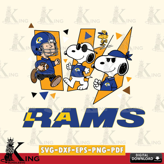 Los Angeles Rams Peanuts Joe Cool Cricut file , Cut file  , Digital Download , PDF File , Instant Download