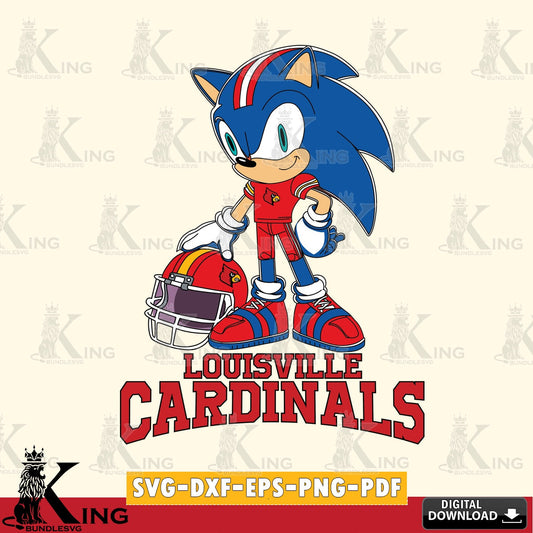 Modern graphic depicting Louisville Cardinals player, a high-quality vector for DIY scrapbooking and home decor