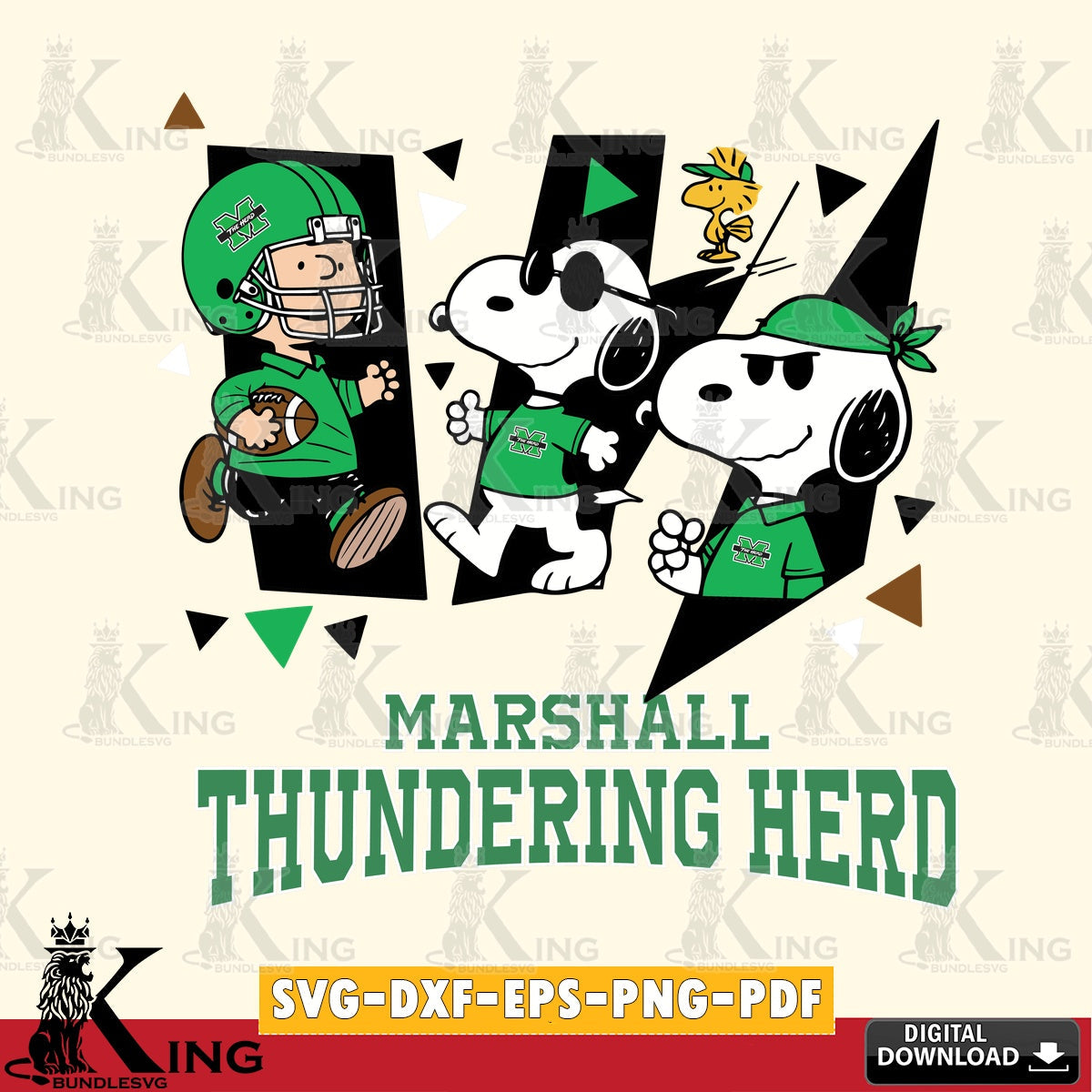 Marshall Thundering Herd Peanuts Joe Cool SVG, Cricut, Cut file  , Digital Download , Instant Download, Peanuts svg, NCAA svg, Football svg, Sport svg