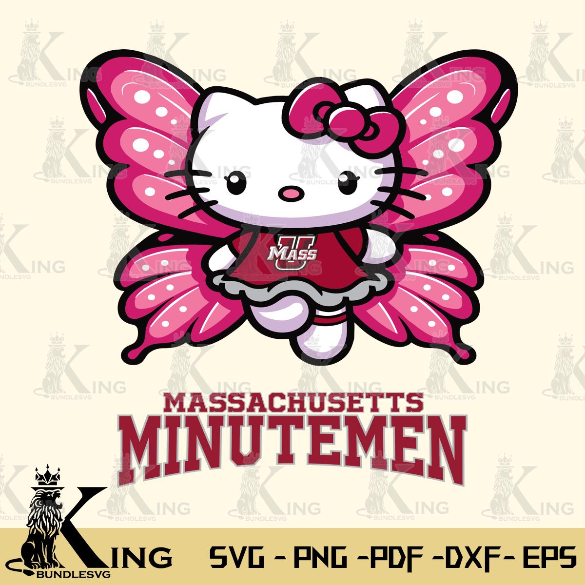 Massachusetts Minutemen Hello Kitty Dreamscape Svg Eps Dxf Png File, Digital Download