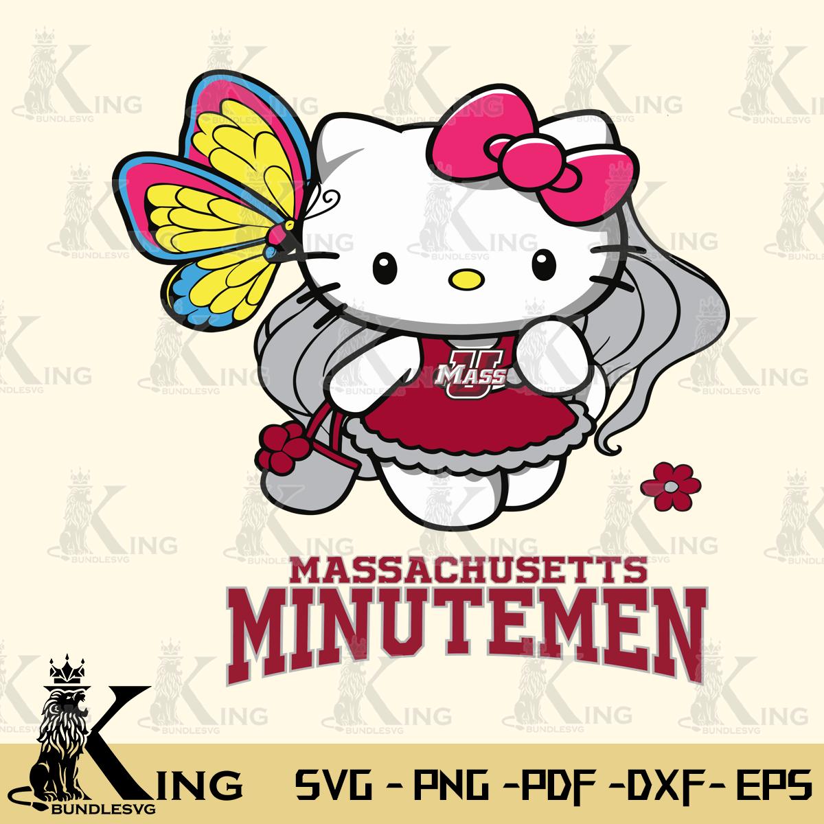 Massachusetts Minutemen Kitty Cartoon Svg Eps Dxf Png File, Digital Download